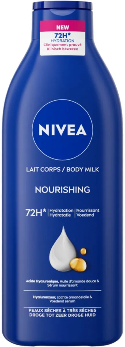 NIVEA Body Milk 72u Hydratatie - 1200ml (3x400ml)