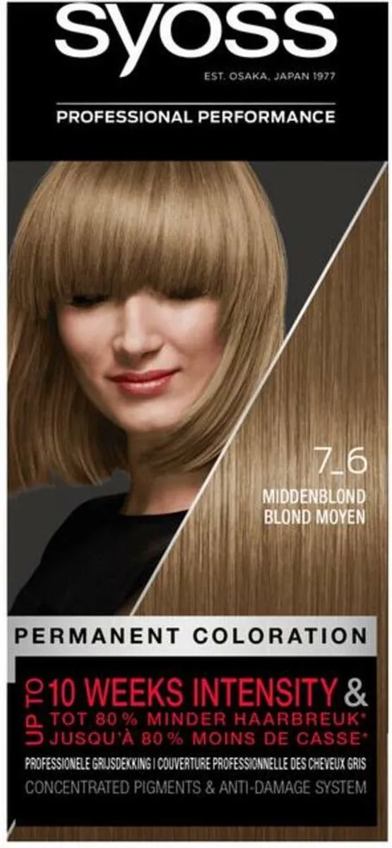 SYOSS Color Baseline 7-6 Middenblond Haarverf 115ml