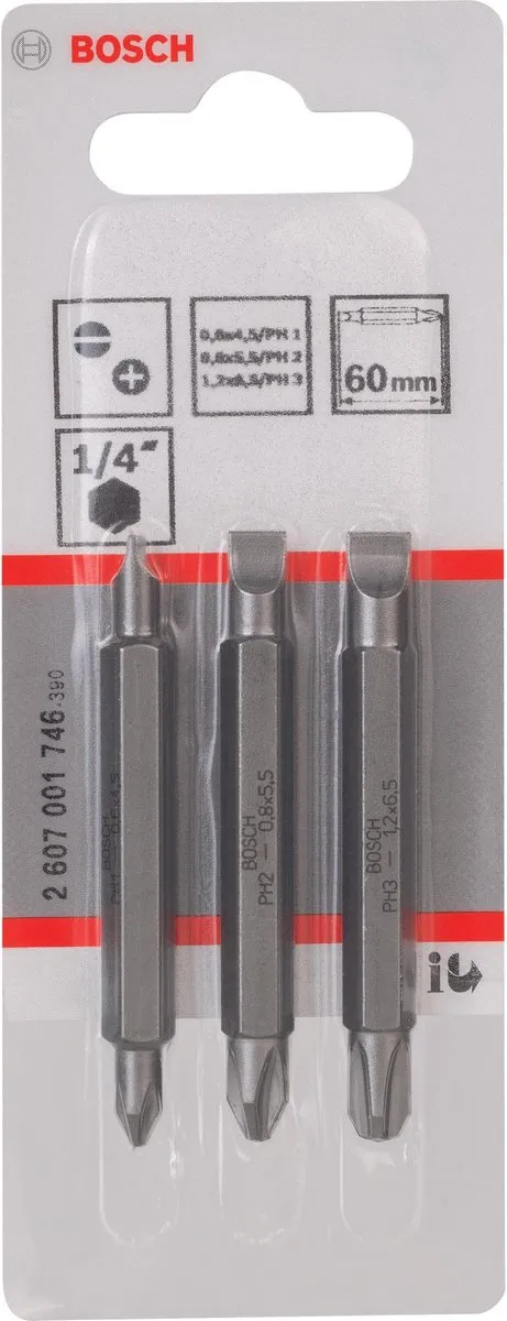 Bosch DUBBELBITSETXH-TORS GL0.6/GL0.8/GL1.2
