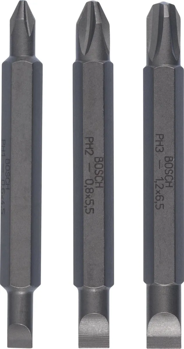 Bosch DUBBELBITSETXH-TORS GL0.6/GL0.8/GL1.2 - 3-delig