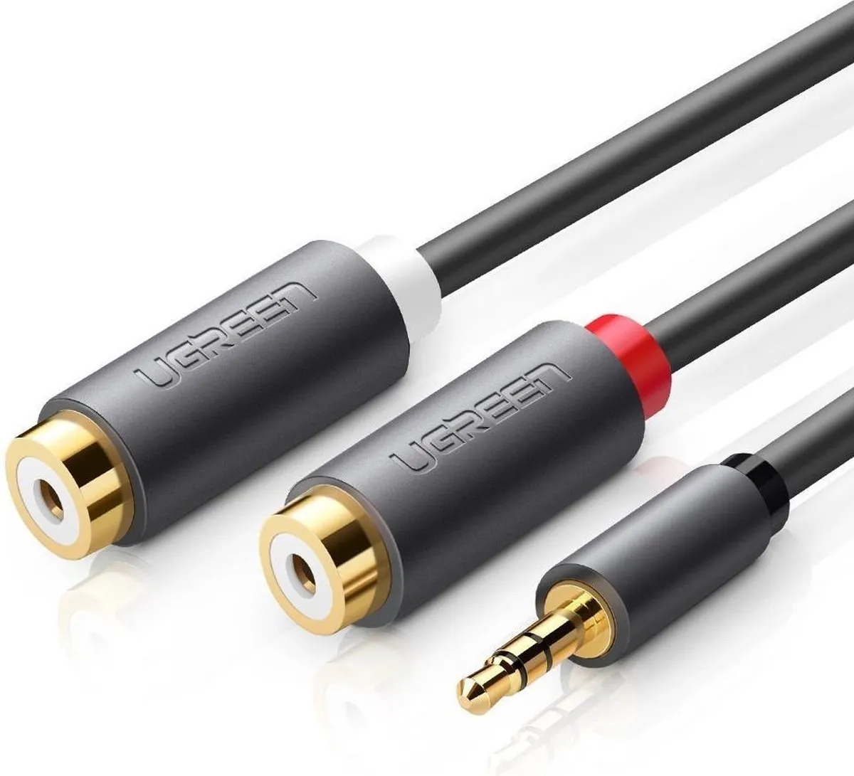 UGREEN Audio-adapter 3,5mm naar 2xRCA