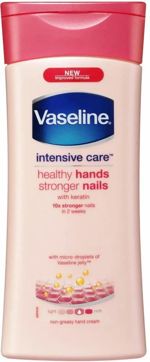 Vaseline Healthy Hands Stronger Nails Handcrème 200ml