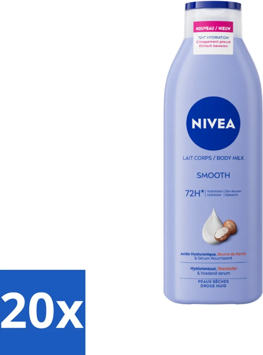 NIVEA Smooth Body Milk Sheaboter 250ml
