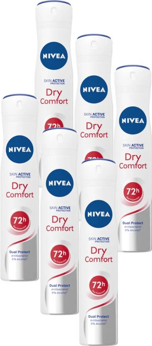 NIVEA Deospray Dry Comfort 6x250ml