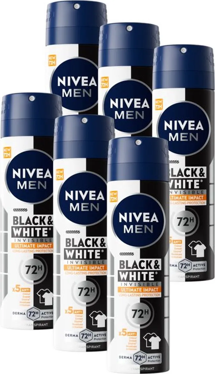 NIVEA MEN Black & White Ultimate Impact Deo Spray 72u