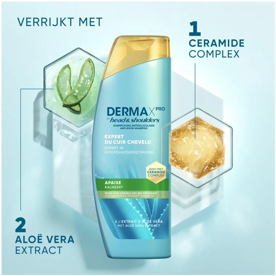 Head & Shoulders DermaXPro Kalmerende Anti-roos Shampoo - 6x250ml