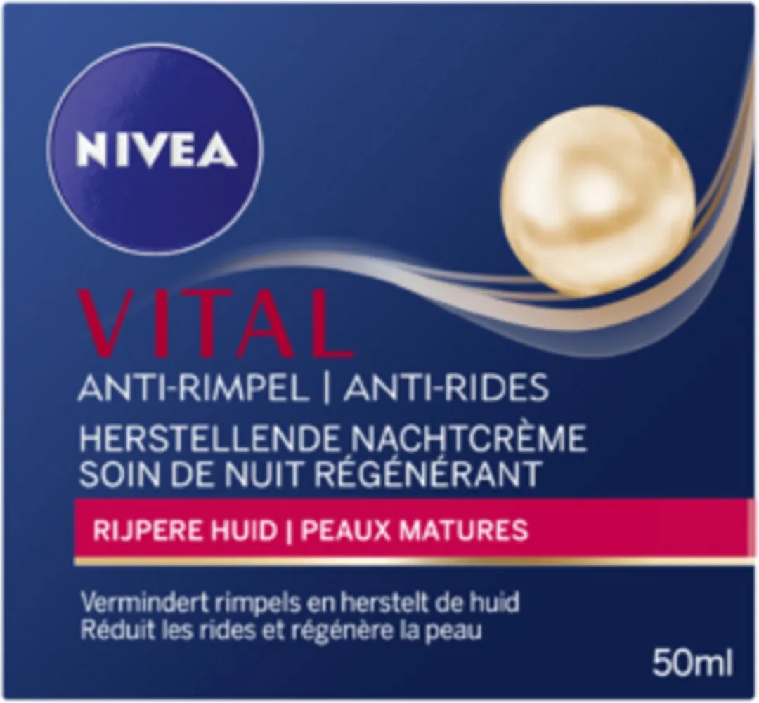 NIVEA Vital Anti-Rimpel Nachtcrème 50ml