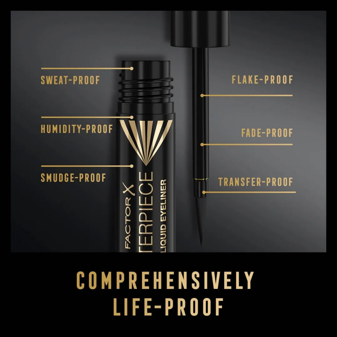 Max Factor Masterpiece Matte Liquid Eyeliner - 01 Black - afbeelding 6 van 6