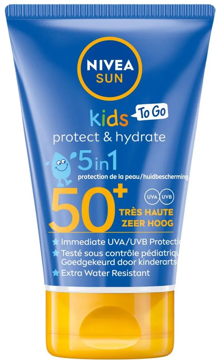 NIVEA SUN Kids Protect & Hydrate Pocket Zonnebrandmelk SPF 50+ 50ml