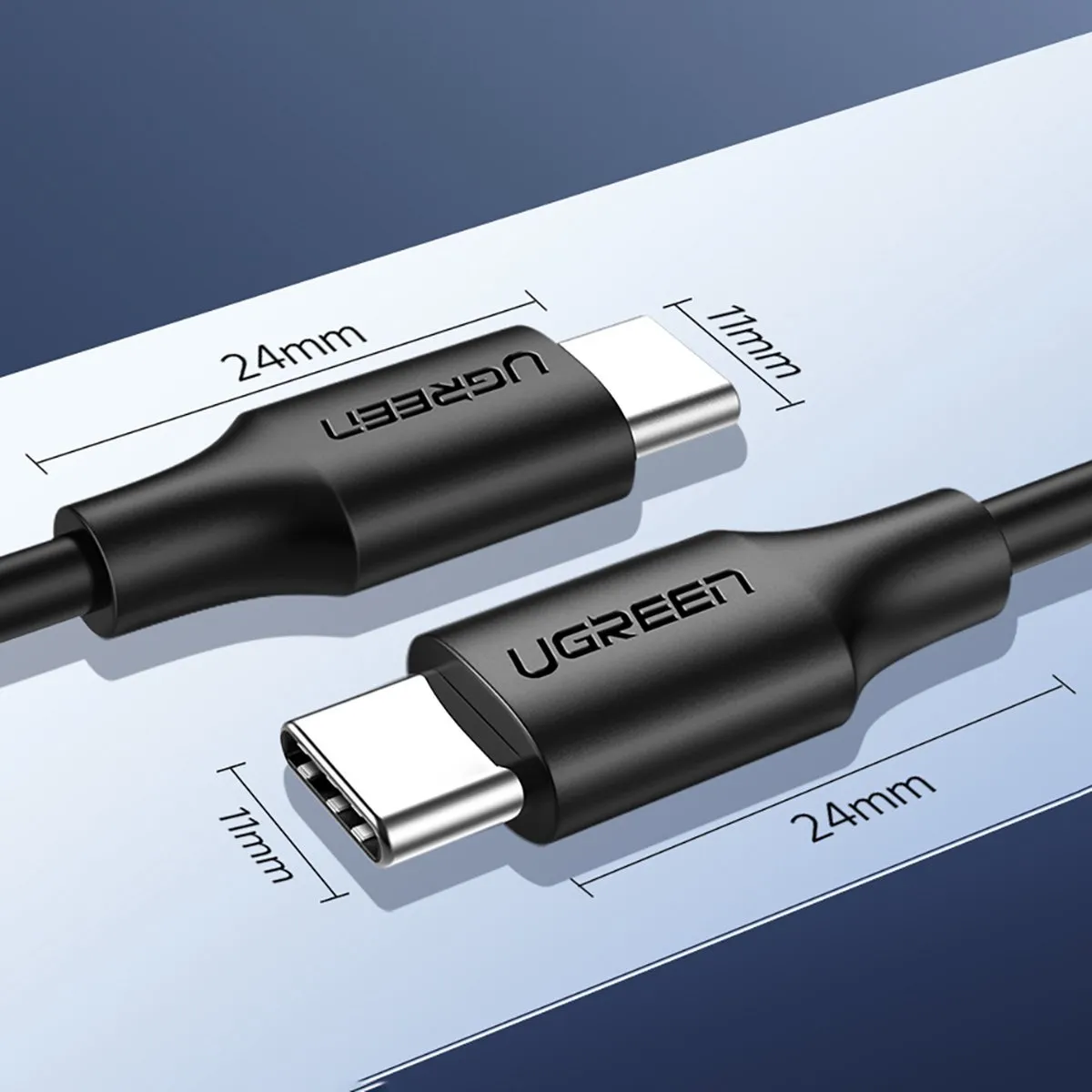 UGREEN USB-C naar USB-C Kabel 3.0 - 3m - Zwart