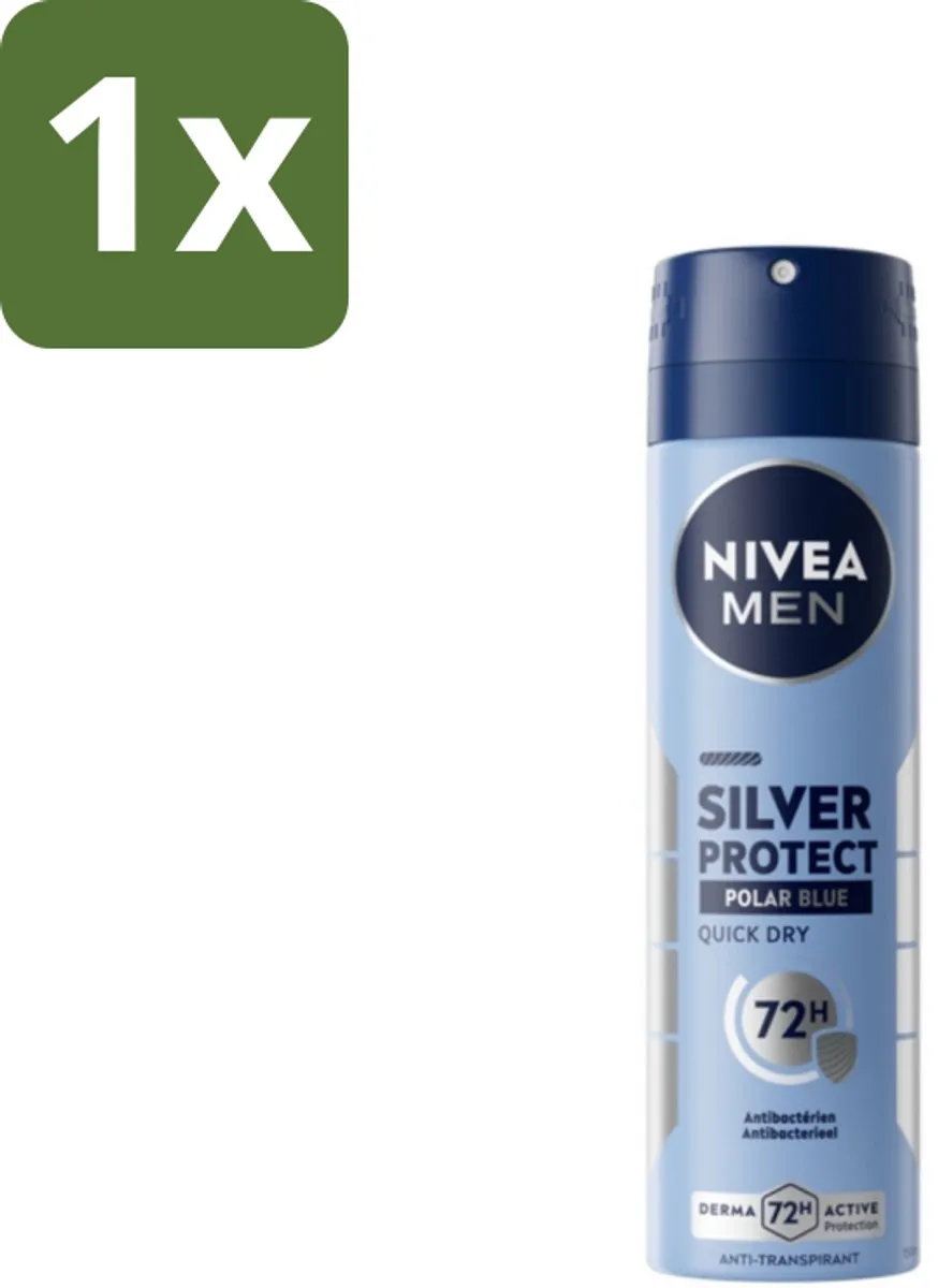 NIVEA Men Silver Protect Polar Blue Deodorant Spray 150ml