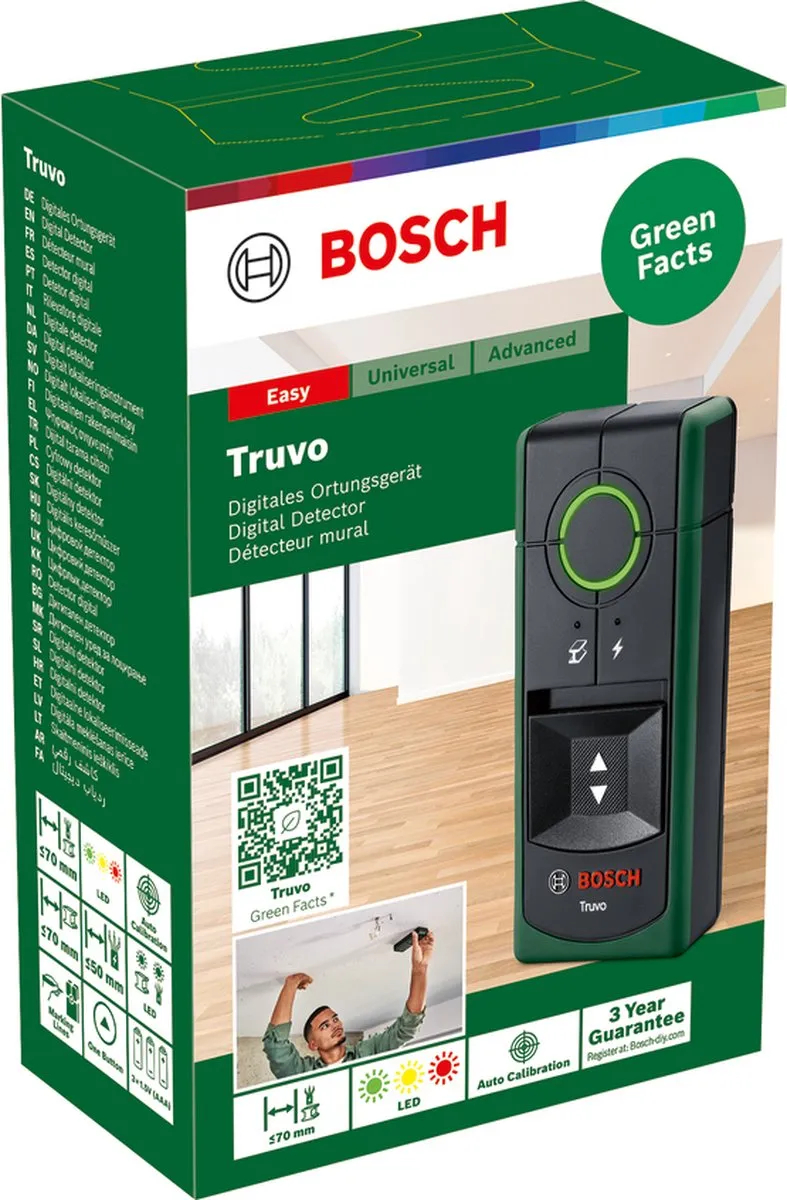 Bosch Truvo Leidingzoeker - Inclusief 3x AAA Batterijen