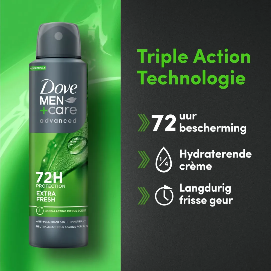Dove Men+Care Anti-Transpirant Spray Extra Fresh 6x150ml