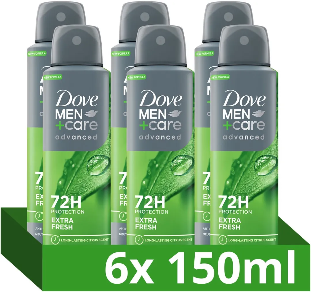 Dove Men+Care Anti-Transpirant Spray Extra Fresh 6x150ml