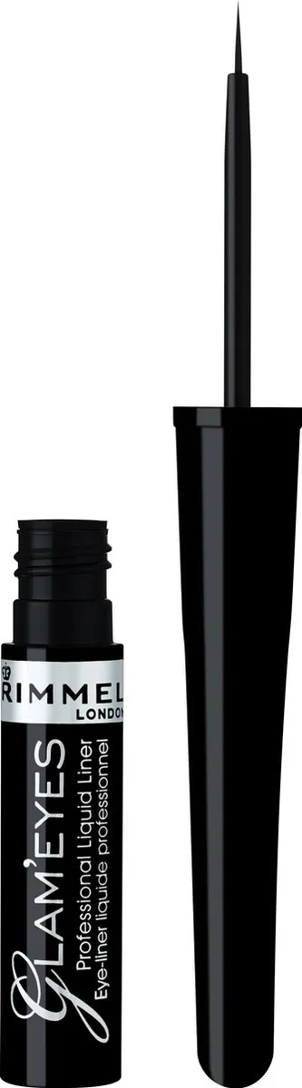 Rimmel London Glam'Eyes Professional Liquid Eyeliner - Zwart Glamour 35ml