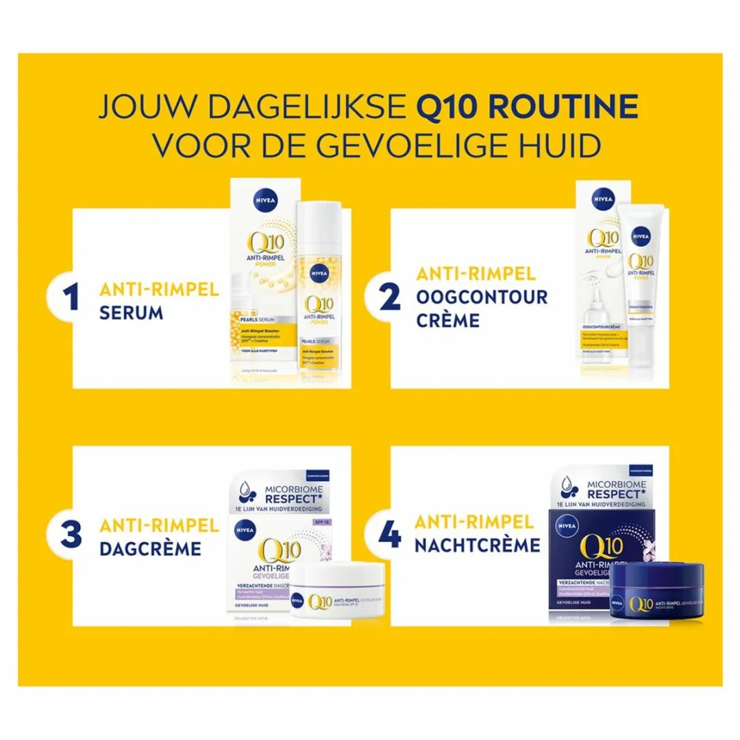 NIVEA Q10 Power Sensitive Dagcrème SPF 15 - 500ml (10x50ml)
