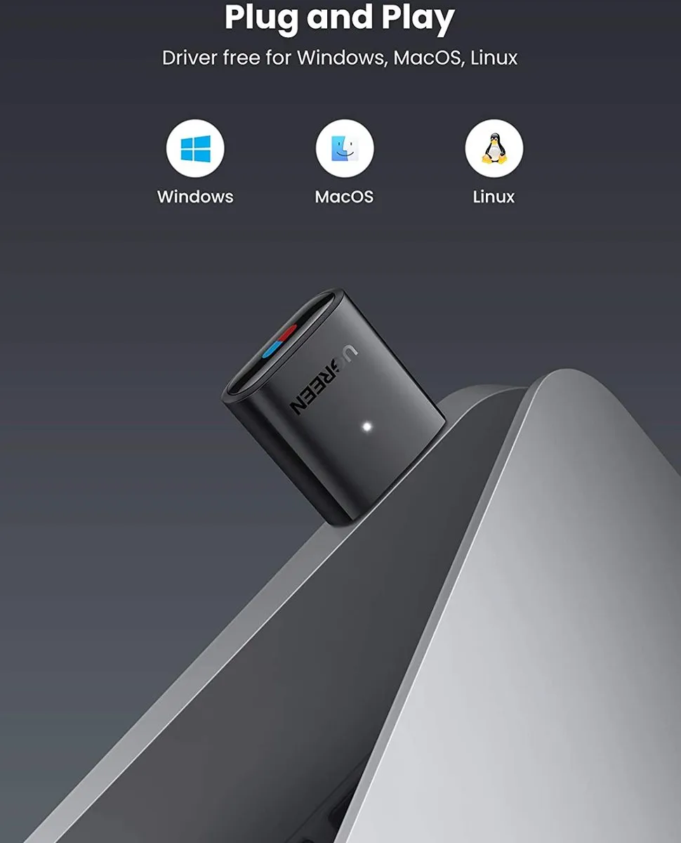 Ugreen Bluetooth-zenderadapter CM408 - Zwart