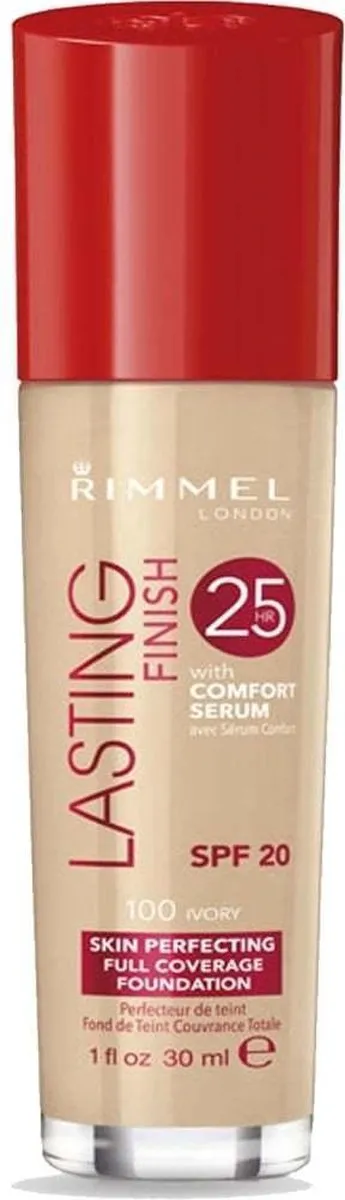 Rimmel London Lasting Finish 25 HR Foundation 100 Ivory - 30ml