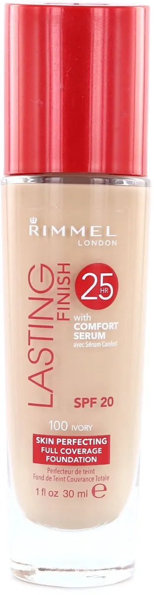 Rimmel London Lasting Finish 25 HR Foundation 100 Ivory - 30ml