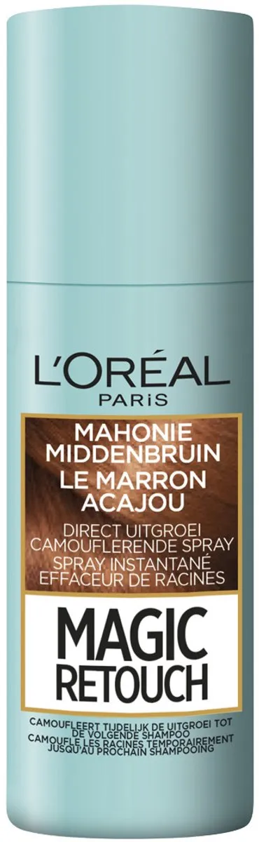 L'Oréal Paris Magic Retouch Mahonie Middenbruin - Uitgroeispray 75ml
