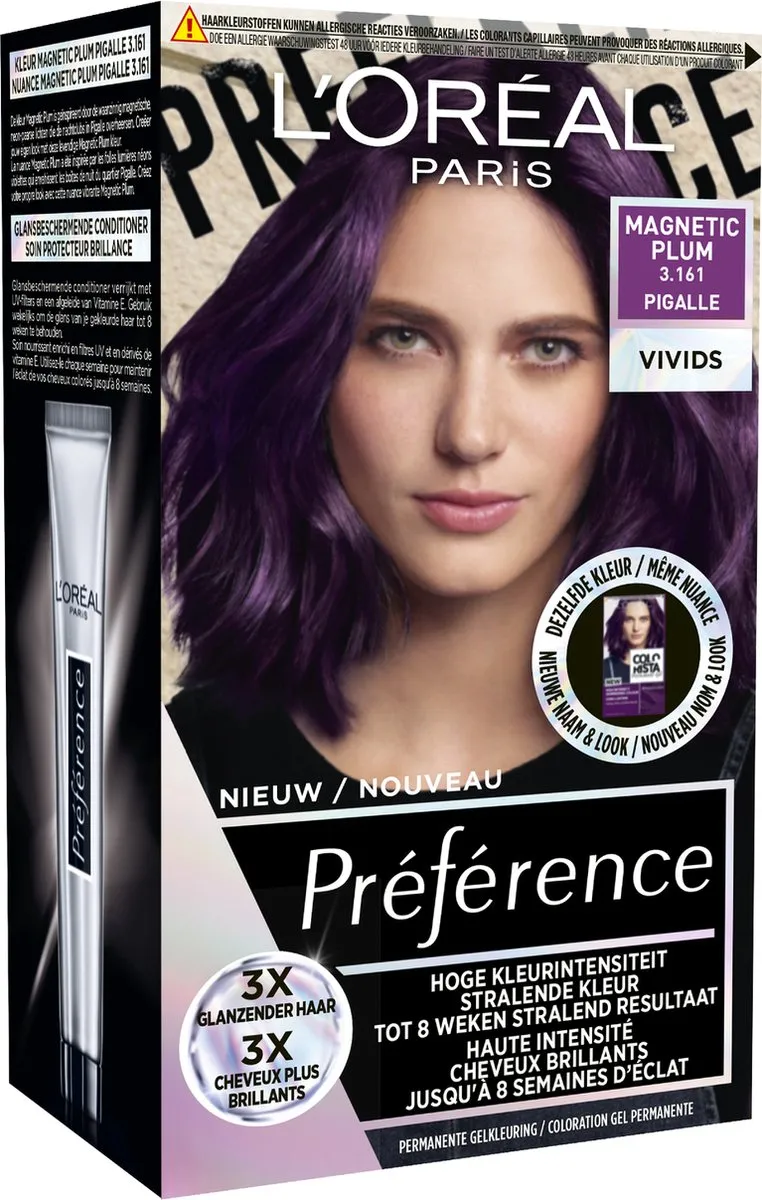 L'Oréal Paris Préférence Vivids 3.161 Haarkleuring - Permanent - Blauw/Roze