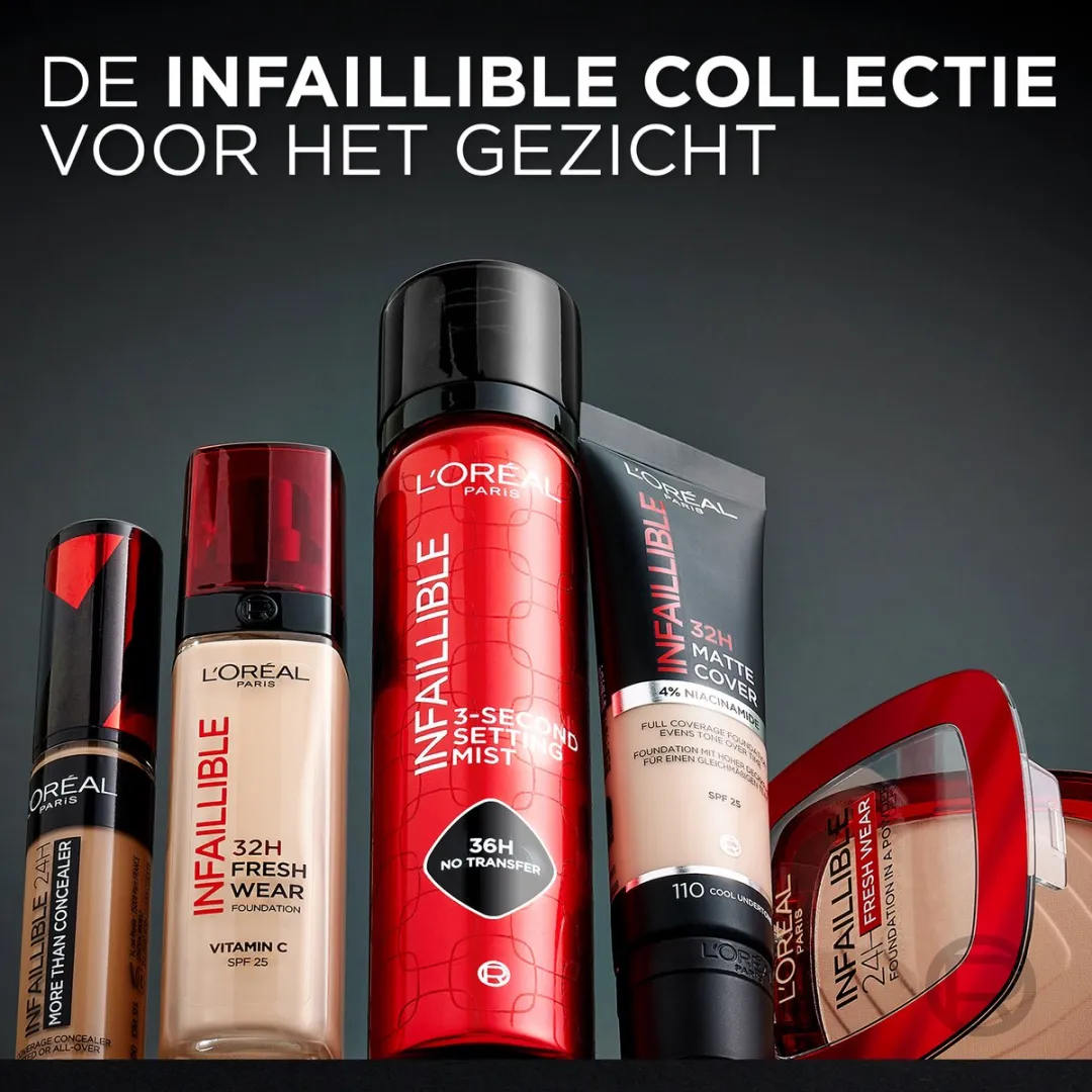 L'Oréal Paris Infaillible 24h Fresh Wear Foundation Poeder 120 Vanille 9g
