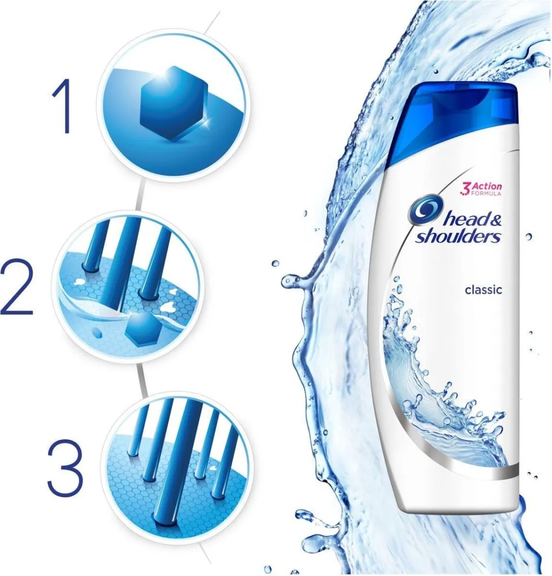 Head & Shoulders Classic Clean Shampoo 250ml - 6x250ml