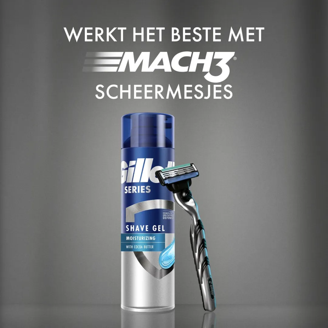 Gillette Series Vochtinbrengende Scheergel - 6x200ml