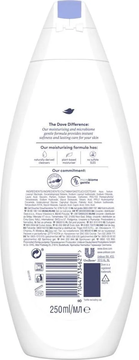 Dove Sensitive Micellair Water Douchegel 250ml