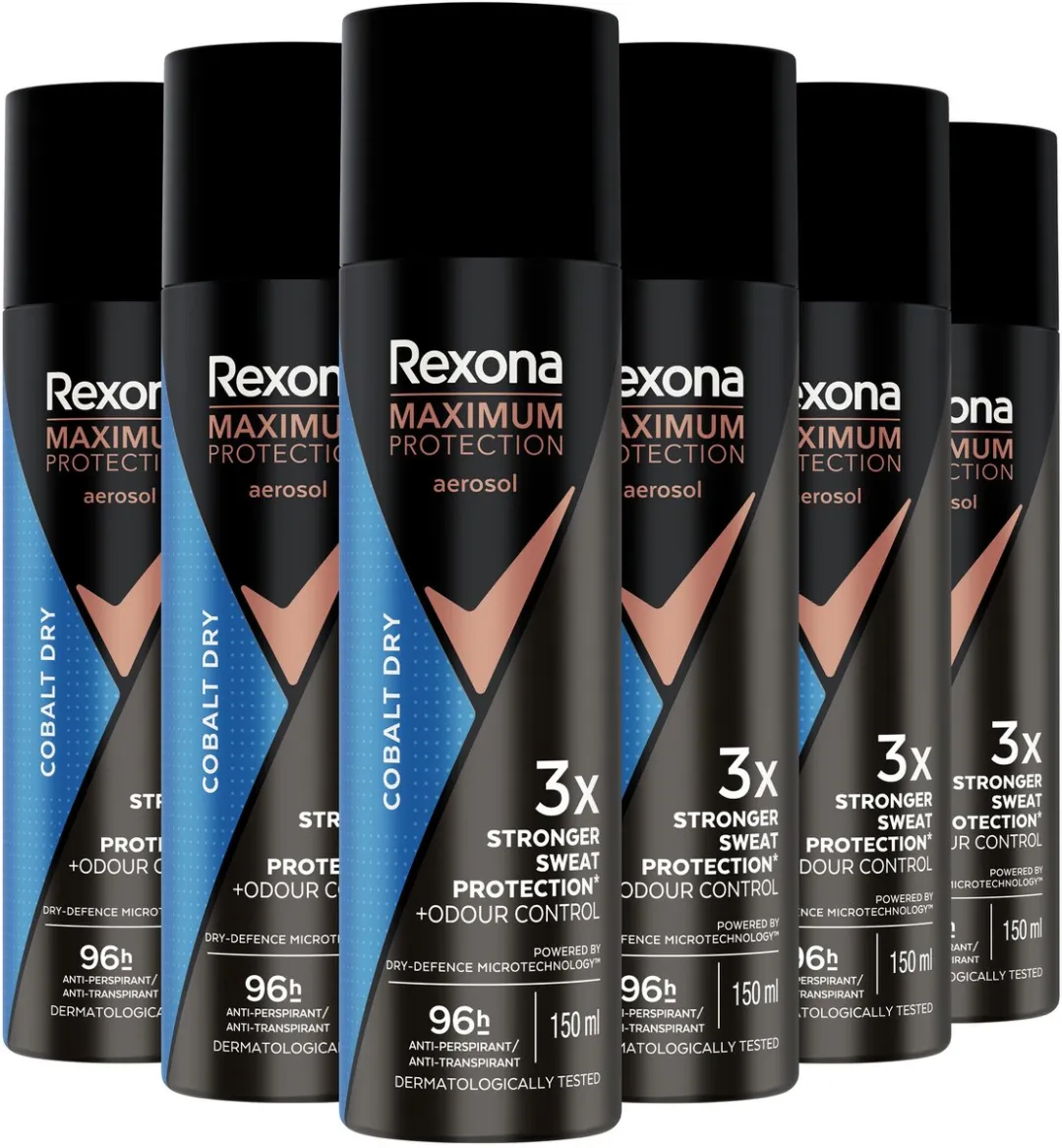Rexona Men Transpirant Spray Cobalt Dry - 6x150ml