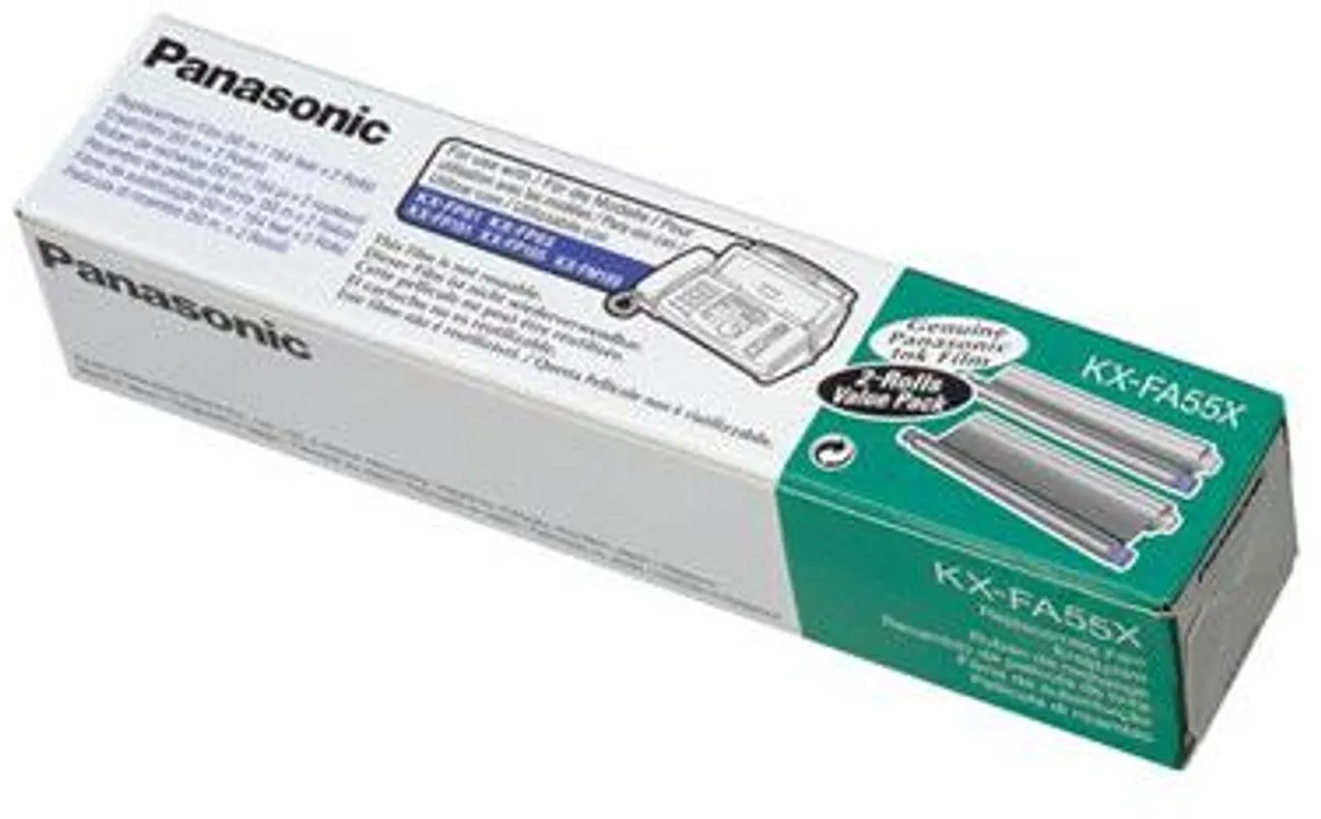 Panasonic KX-FA55X Thermotransferlint - Zwart - 2 Stuks