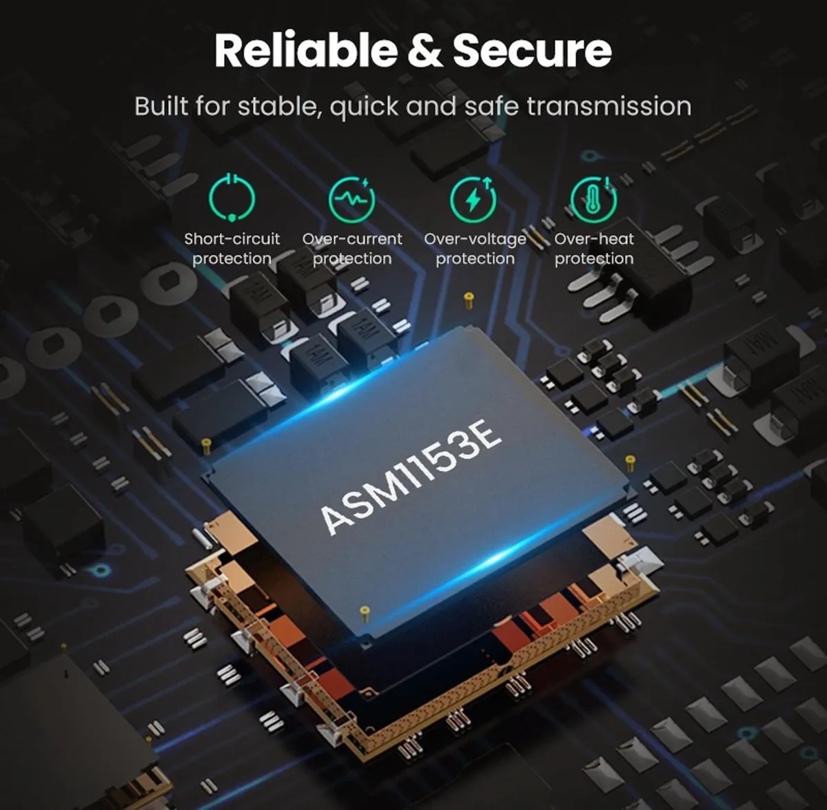 Ugreen USB 3.0 naar SATA Adapter 2,5 inch HDD/SSD - Zwart