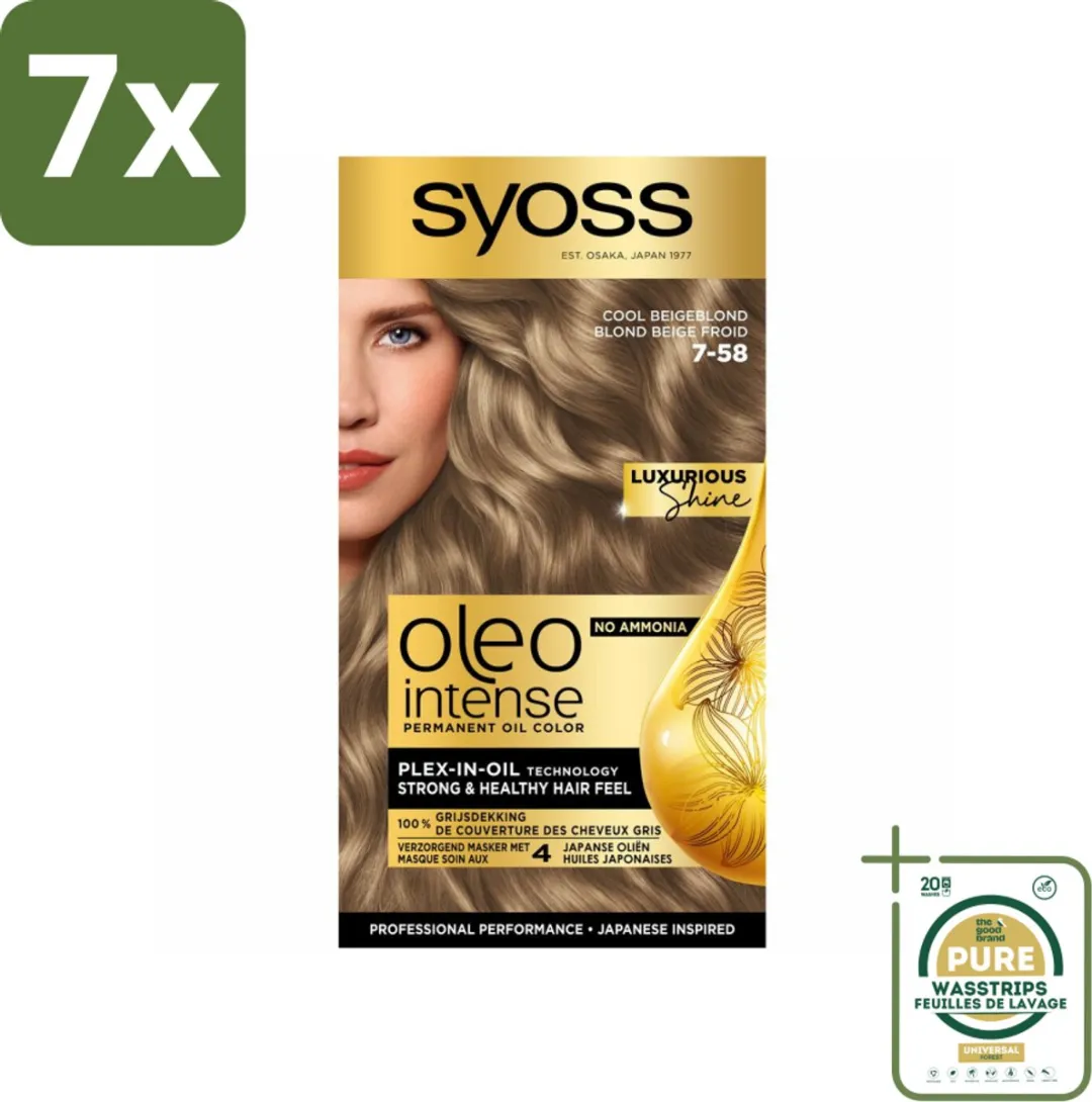 SYOSS Oleo Intense 7-58 Cool Beige Blond Haarverf