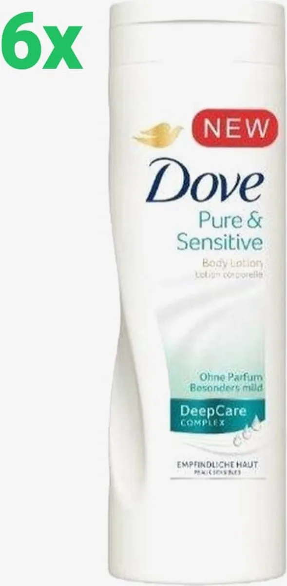 Dove Pure & Sensitive Bodylotion 2400ml - 6x400ml
