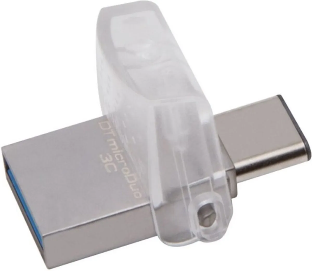 Kingston DataTraveler microDuo 3C 64GB USB-stick - RVS Violet
