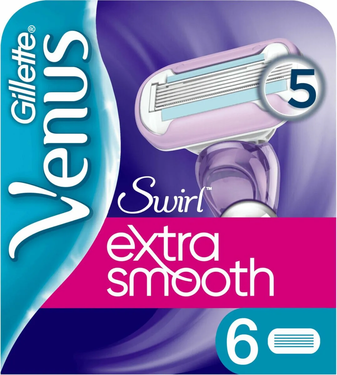 Gillette Venus Swirl Scheermesjes 6 Stuks