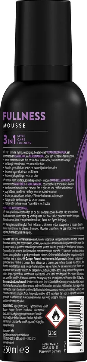 SYOSS Fullness Haarmousse 6x250ml - 1500ml