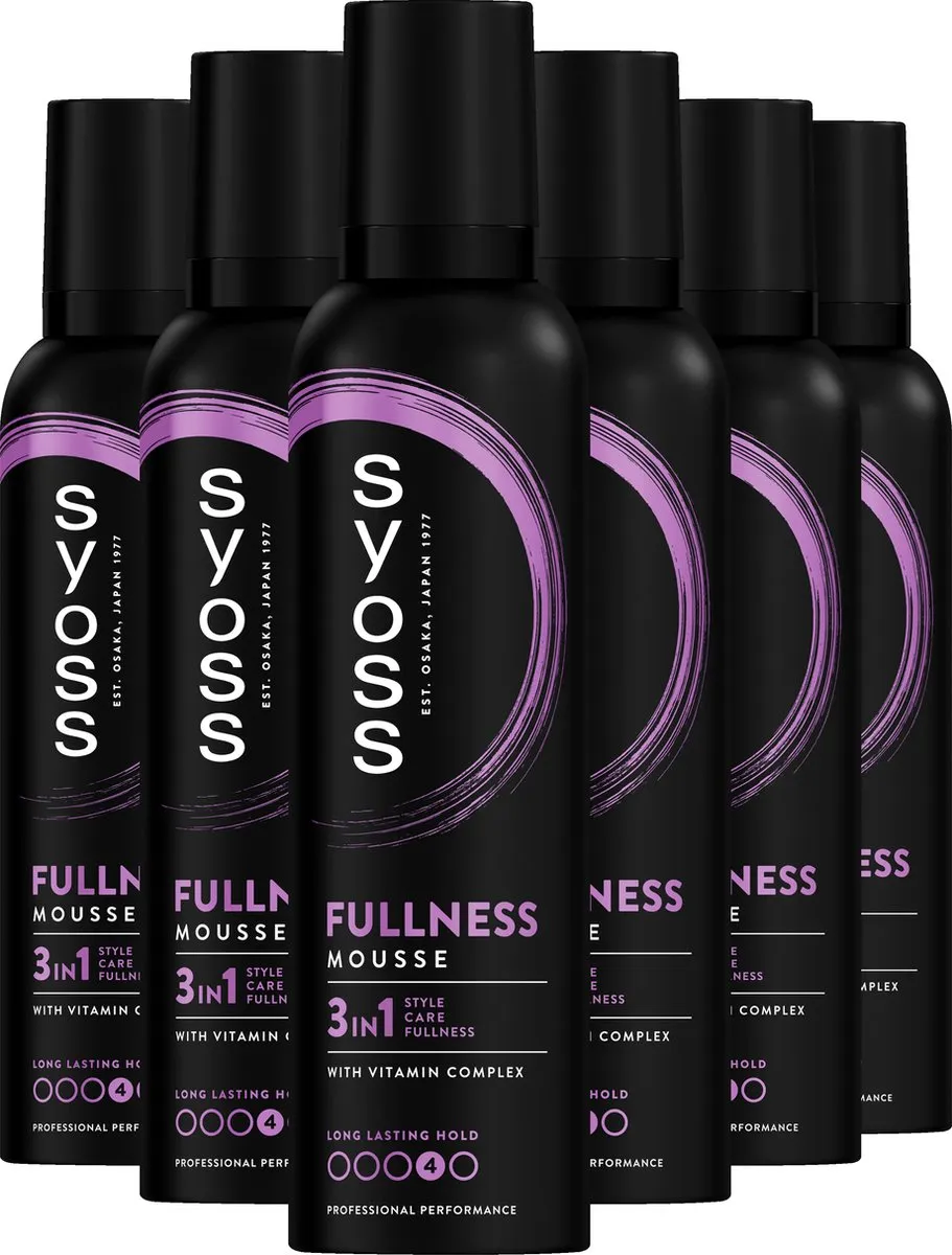 SYOSS Fullness Haarmousse 6x250ml - 1500ml - afbeelding 6 van 6