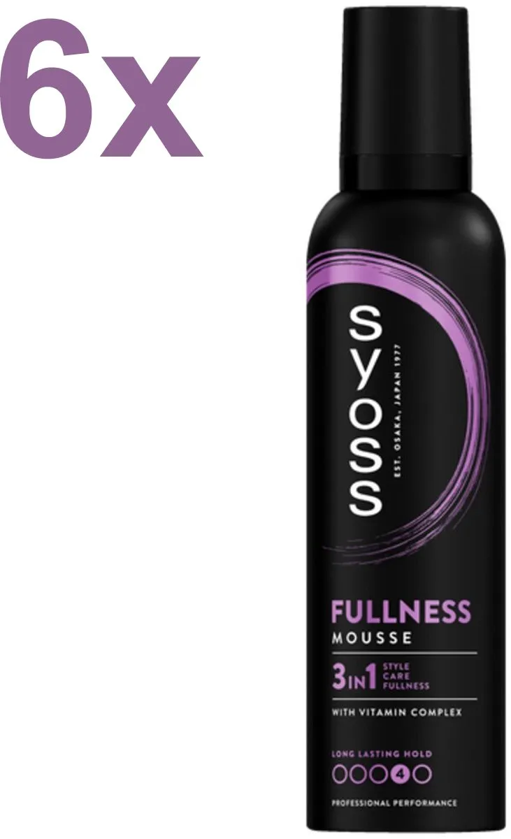 SYOSS Fullness Haarmousse 6x250ml
