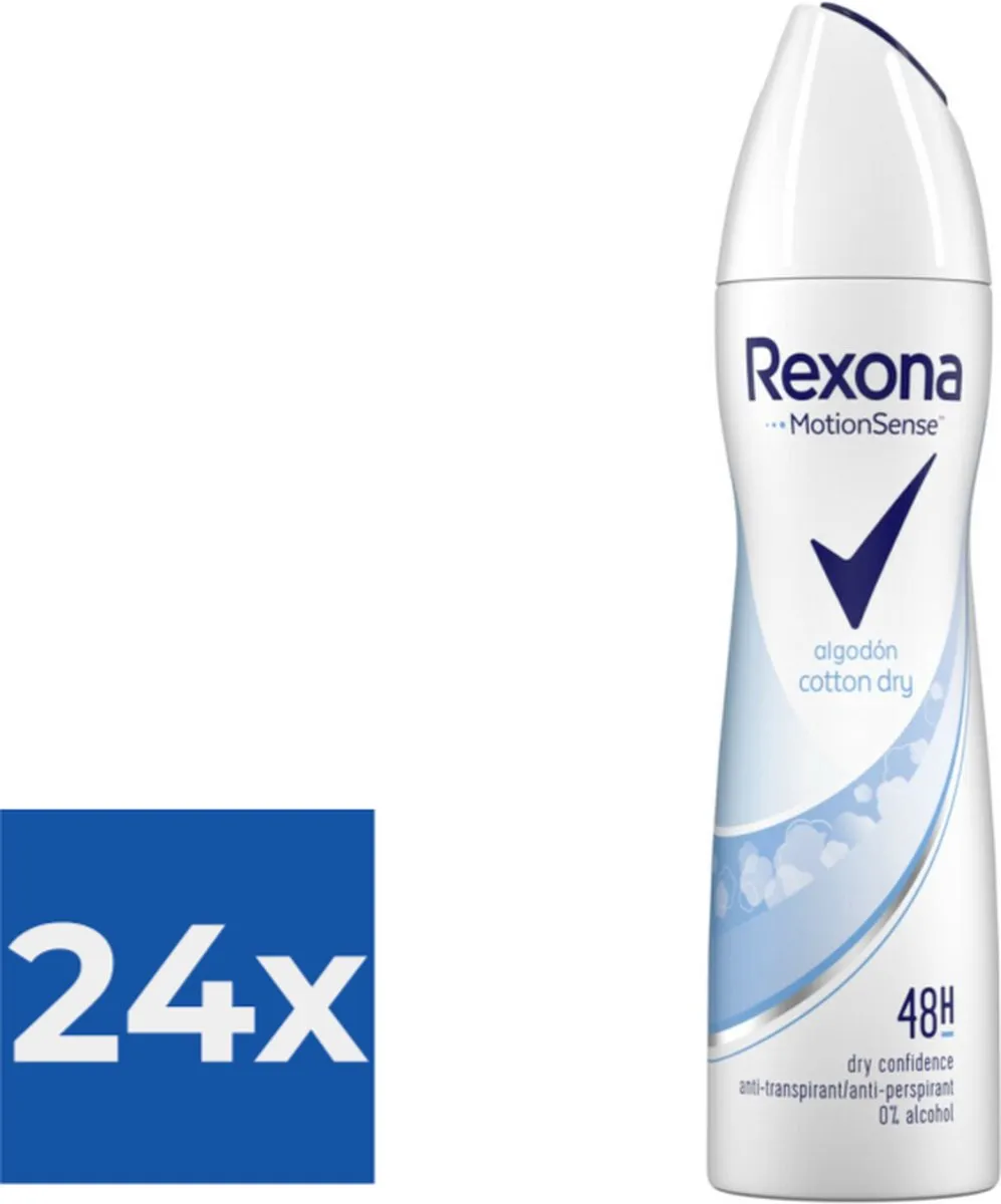 Rexona Deospray Cotton Dry 150ml - 24 Stuks