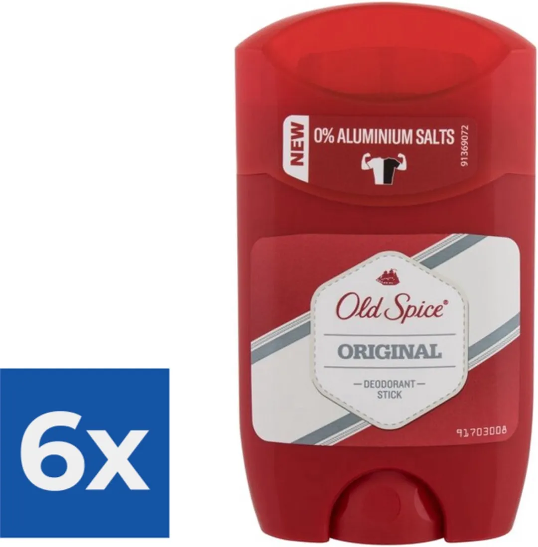 Old Spice - Original deo stick 6x50 gram - Voordeelverpakking