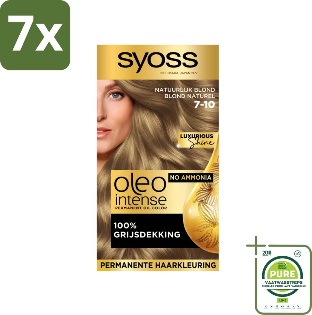 SYOSS Oleo Intense Haarverf 7-10 Natuurlijk Blond - 805ml