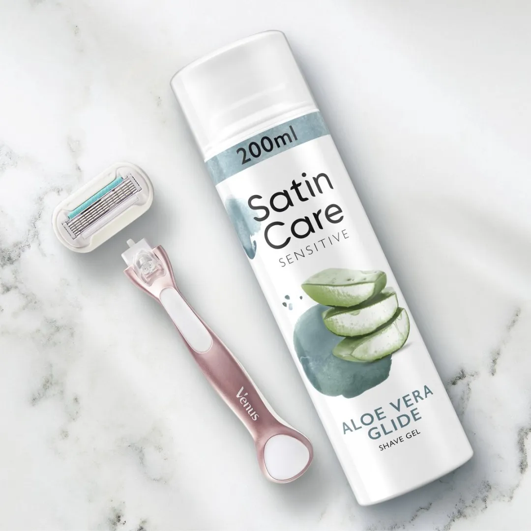 Gillette Sensitive Scheergel Aloe Vera Glide - 2x200ml