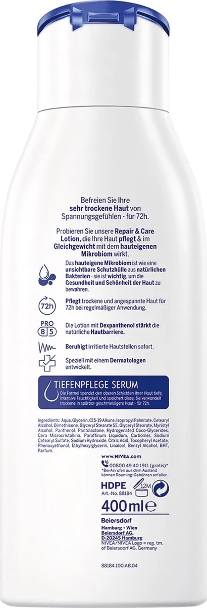 NIVEA Repair & Care Bodylotion 400ml