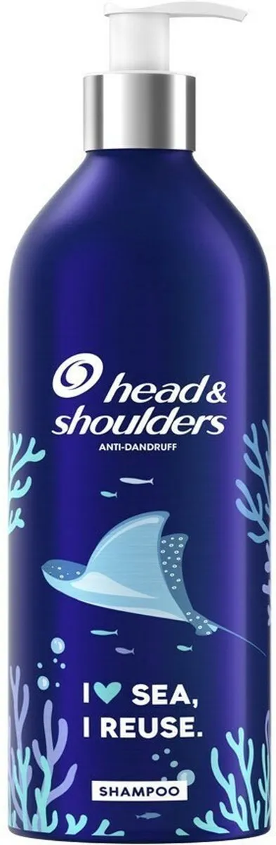 Head & Shoulders Classic Clean I Love Sea, I Reuse Navulbare Shampoo - 5 x 430 ml - Voordeelverpakking