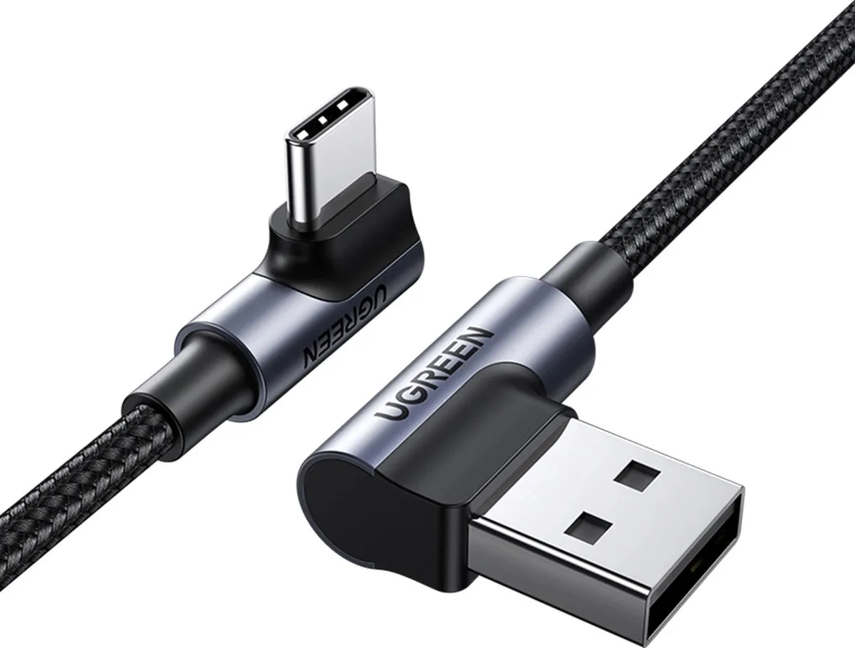 Ugreen US176 USB-C Haakse Kabel 3m