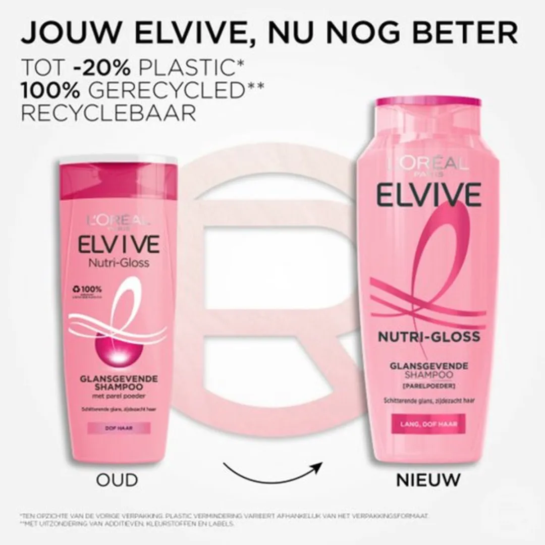 L'Oréal Paris Elvive Nutri-Gloss Shampoo & Conditioner - 6 Stuks