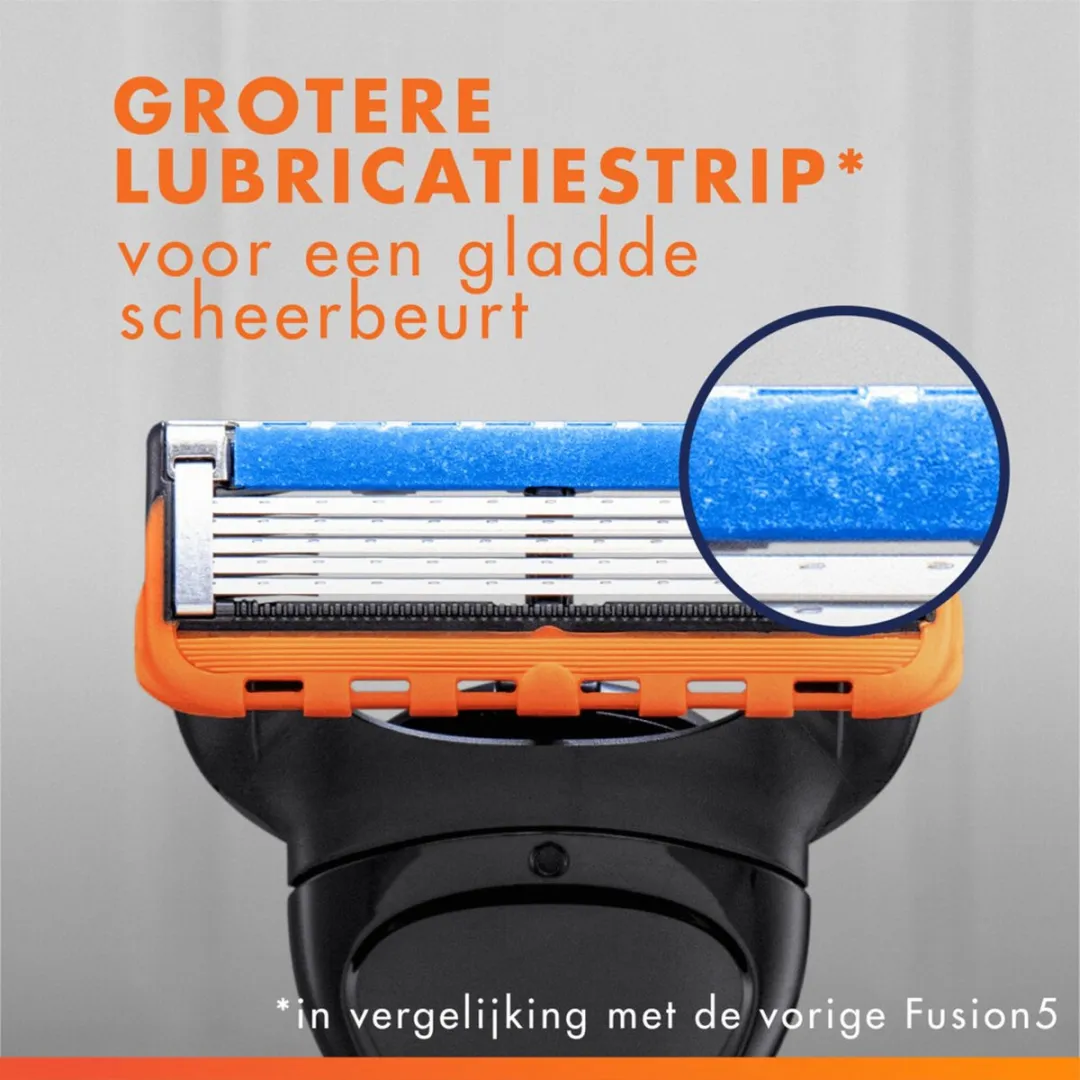 Gillette Fusion 5 Power Scheermes - 5 Bladen - Oranje/Zwart