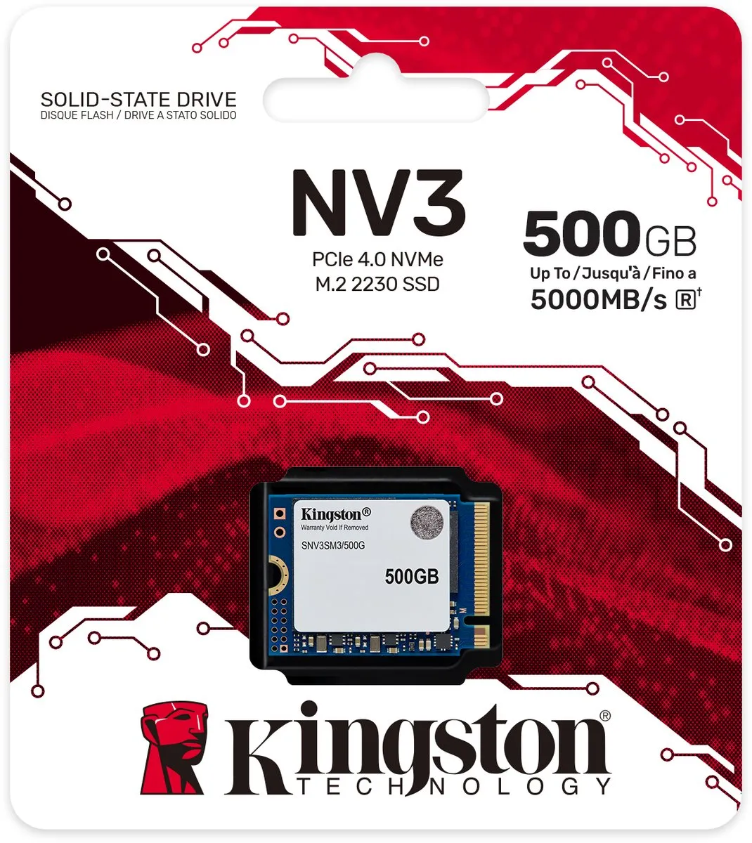 Kingston NV3 SNV3SM3/500G M.2 2230 SSD - 500GB
