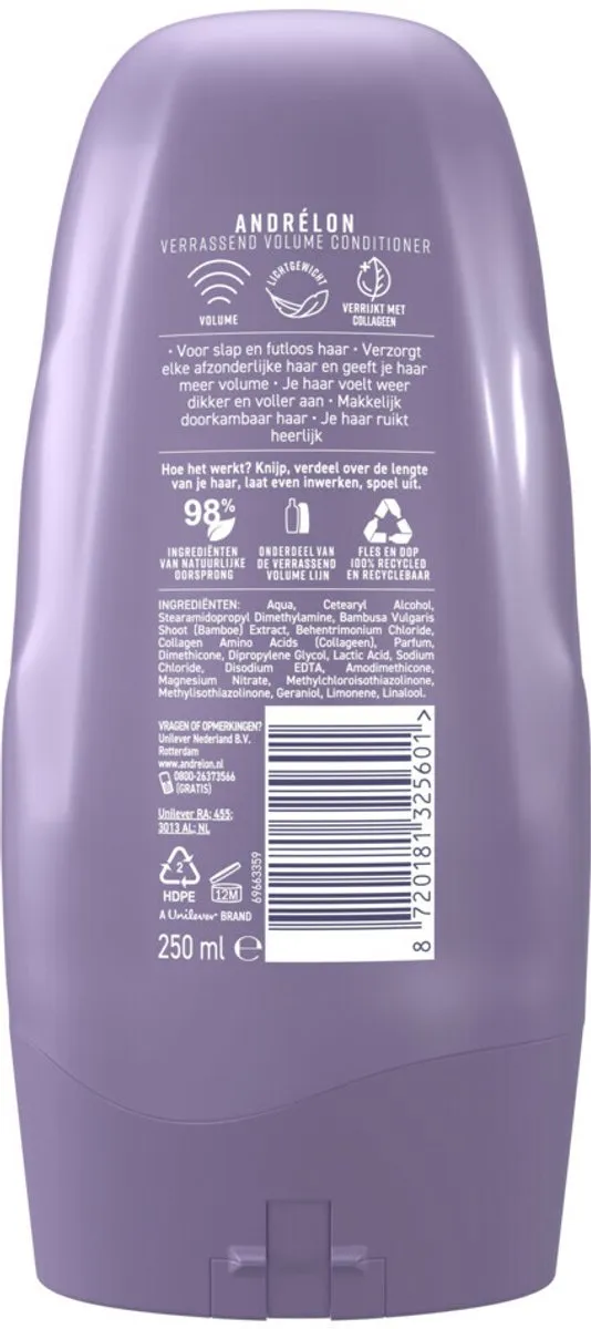 Andrélon Conditioner Verrassend Volume 250ml - 6 Stuks